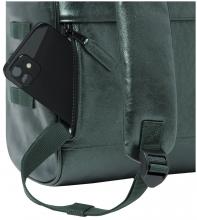 Metallicrucksack Cabaia dunkelgrün irisierend Lucerne wasserabweisend Medium