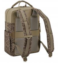 stylischer Rucksack Bergen Pro Leopardenmuster Dark Brown KAPTEN UND SON