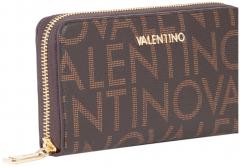 Longbörse ZA Moro Valentino braun Logoprint Regina RE
