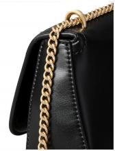 klassische Überschlagtasche Calvin Klein Convertible Chain Medium Black