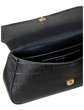 Calvin Klein Chainbag Medium Croco Black Kettenhenkel Tasche