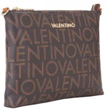Valentino schmale Umhängetasche Moro feminin Regina braun Logoprint