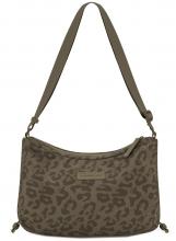 Kapten & Son Crossbodybag Perlon mit Leomuster Skara Small Dark Brown