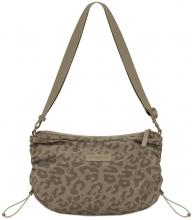 Kapten & Son Crossbodybag Perlon mit Leomuster Skara Small Dark Brown