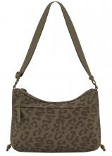 Kapten & Son Crossbodybag Perlon mit Leomuster Skara Small Dark Brown