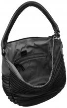FREDsBRUDER Shopper Leder schwarz Riffeltier