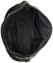 Burkely Ledertasche Gun Metal Creased Crystal Wide Hobo