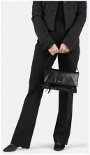 Burkely Schultertasche Leder Creased Crystal Black 