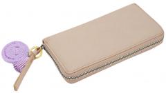 FREDsBRUDER Lederbörse Glanz Take A Smile Chai Latte beige