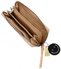 Take A Smile Wallet FREDsBRUDER Longbörse Smiley hellbraun