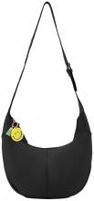schwarze FREDsBRUDER Schultertasche Take A Smile Leder Glanz