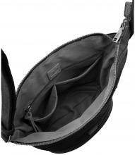 Umhängetasche Riffelinchen FREDsBRUDER klassisch schwarz Leder