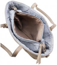 FREDsBRUDER Wendetasche Spring cloudy Leder 2in1 taupe