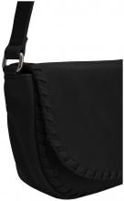 FREDsBRUDER Saddle Bag schwarz Überschlagtasche Calm Prägung