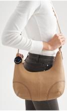 schmale Damentasche FREDsBRUDER Take A Smile beige Schimmer Chai Latte