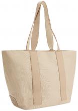 geräumiger Shooper FREDsBRUDER Canvas beige Leder recycelt Carry Me Everywhere