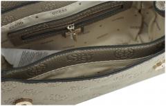 geprägte Überschlagtasche hellbeige Guess Cresidia II Bone Logo