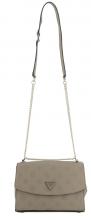 Schultertasche mit Logoprägung Guess Cresidia II Dark Taupe