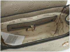 Schultertasche mit Logoprägung Guess Cresidia II Dark Taupe