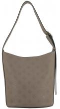 trendige Bucket Bag Guess Cresidia II Dark Taupe Logo