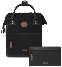 kuscheliger Tagesrucksack Cabaia Dhaka Adventurer Small schwarz Fell