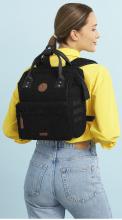 kuscheliger Tagesrucksack Cabaia Dhaka Adventurer Small schwarz Fell