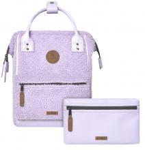 Cabaia Mädchenrucksack Fell Lila Cleveland Molle Vordertasche Purple