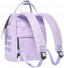 Cabaia Mädchenrucksack Fell Lila Cleveland Molle Vordertasche Purple