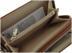 Geldbeutel zweigeteilt Guess Amorette Cognac braun Ziparound