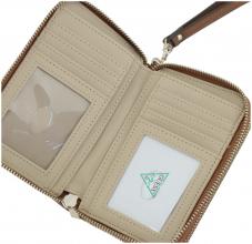 Geldbeutel zweigeteilt Guess Amorette Cognac braun Ziparound