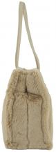 Shopper flauschig Mario Valentino beige Special Fadia Patch