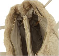 Shopper flauschig Mario Valentino beige Special Fadia Patch