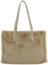 Shopper flauschig Mario Valentino beige Special Fadia Patch