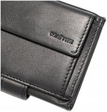 Maitre F3 Cardholder Kartenböse Mini Matt Schwarz Rindsleder 