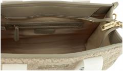 Valentino Shoppertasche Kunstfell Camy Special taupe Webband 