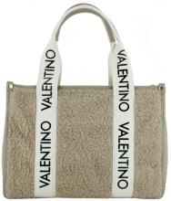 Valentino Shoppertasche Kunstfell Camy Special taupe Webband 