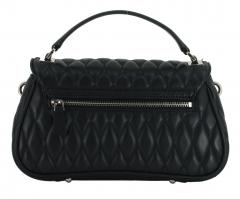 gesteppte Überschlagtasche Guess Valla Schwarz Top Handle Flap