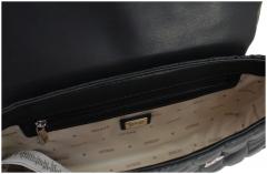 gesteppte Überschlagtasche Guess Valla Schwarz Top Handle Flap