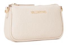 schmale Crossbody Bag Valentino Logoprägung taupe Pansy chic Statement