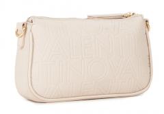 schmale Crossbody Bag Valentino Logoprägung taupe Pansy chic Statement