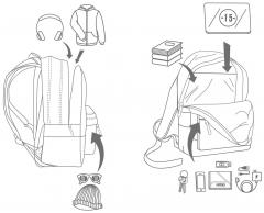 NITRO Freizeitrucksack Urban Classic Perlon Chili 