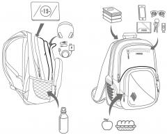 Mädchenrucksack NITRO Stash 29 Schule Grateful Pink Thermofach