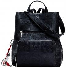 All Mickey negro Damenrucksack Desigual schwarz Prägung Sumy All Mickey negro Damenrucksack Desigual schwarz Prägung Sumy
