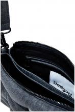 Desigual Denim Umhängetasche Mickey dunkelgrau Dortmund Pins Handschlaufe