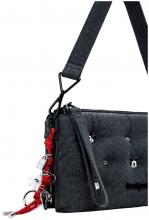 Desigual Denim Umhängetasche Mickey dunkelgrau Dortmund Pins Handschlaufe