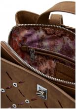 Desigual Citybackpack Sumy Mini Metall Yankee braun Nieten Cutouts