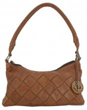 Hobobag Flechtoptik Harbour 2nd Fashion Lights Neve cognacbraun