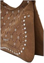 Desigual Umhängetasche schmal Yankee camel Nieten Cutouts Manaos braun