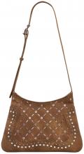 Desigual Umhängetasche schmal Yankee camel Nieten Cutouts Manaos braun