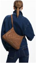 Desigual Umhängetasche schmal Yankee camel Nieten Cutouts Manaos braun